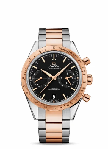 Omega Speedmaster 57 Co-Axial Stainless Steel / Red Gold / Black / Bracelet 331.20.42.51.01.002 (33120425101002)